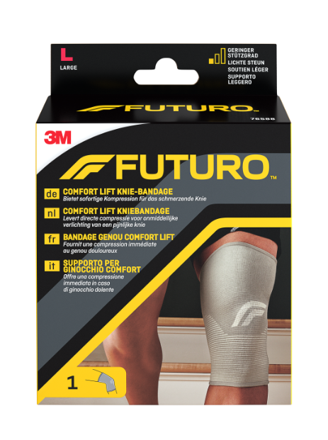 Genunchiera de stabilizare fara atele laterale L, 1 bucata, Futuro Genunchiera de stabilizare fara atele laterale L, 1 bucata, Futuro
