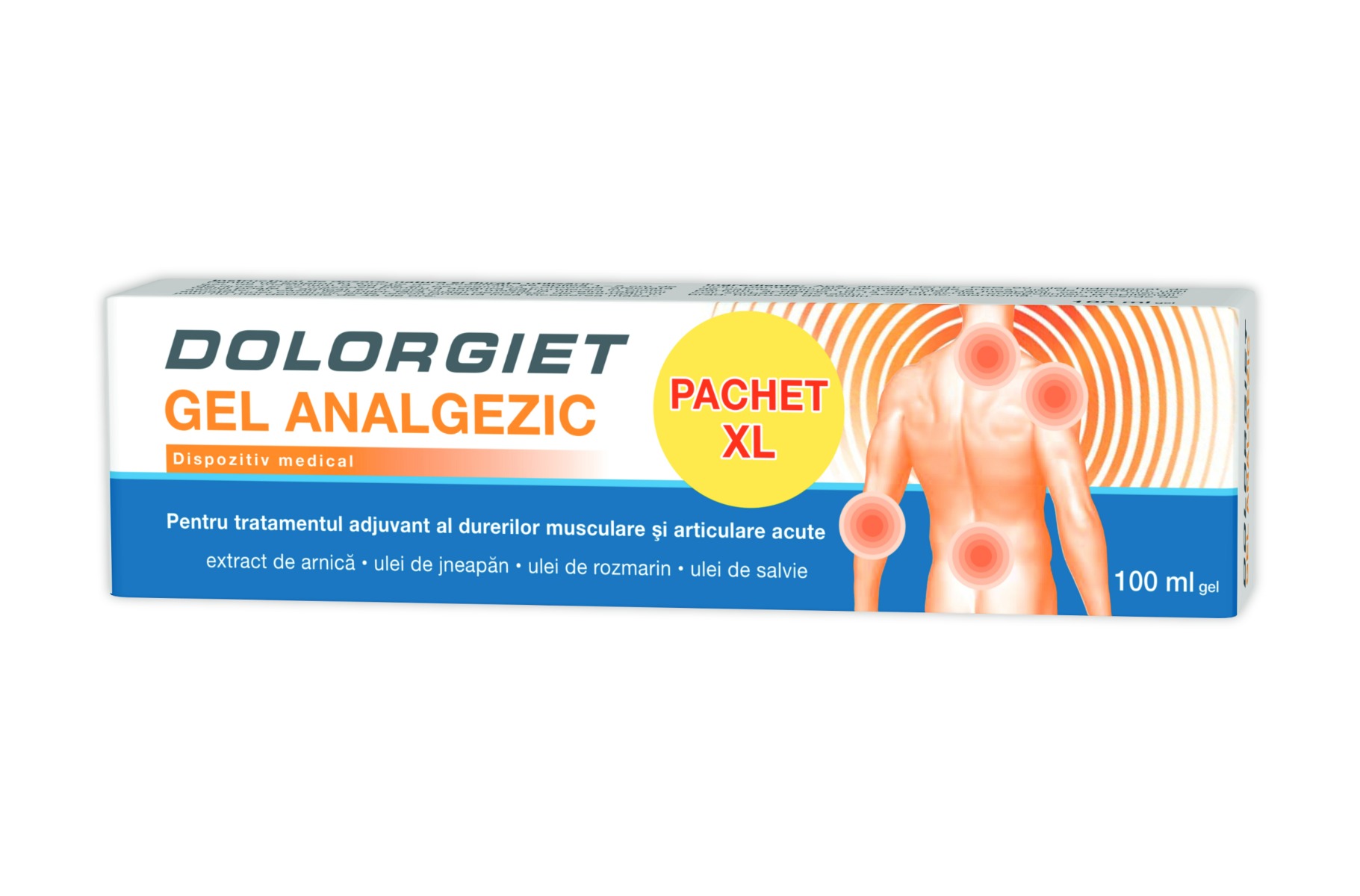 Dolorgiet gel analgezic, 100 ml, Zdrovit