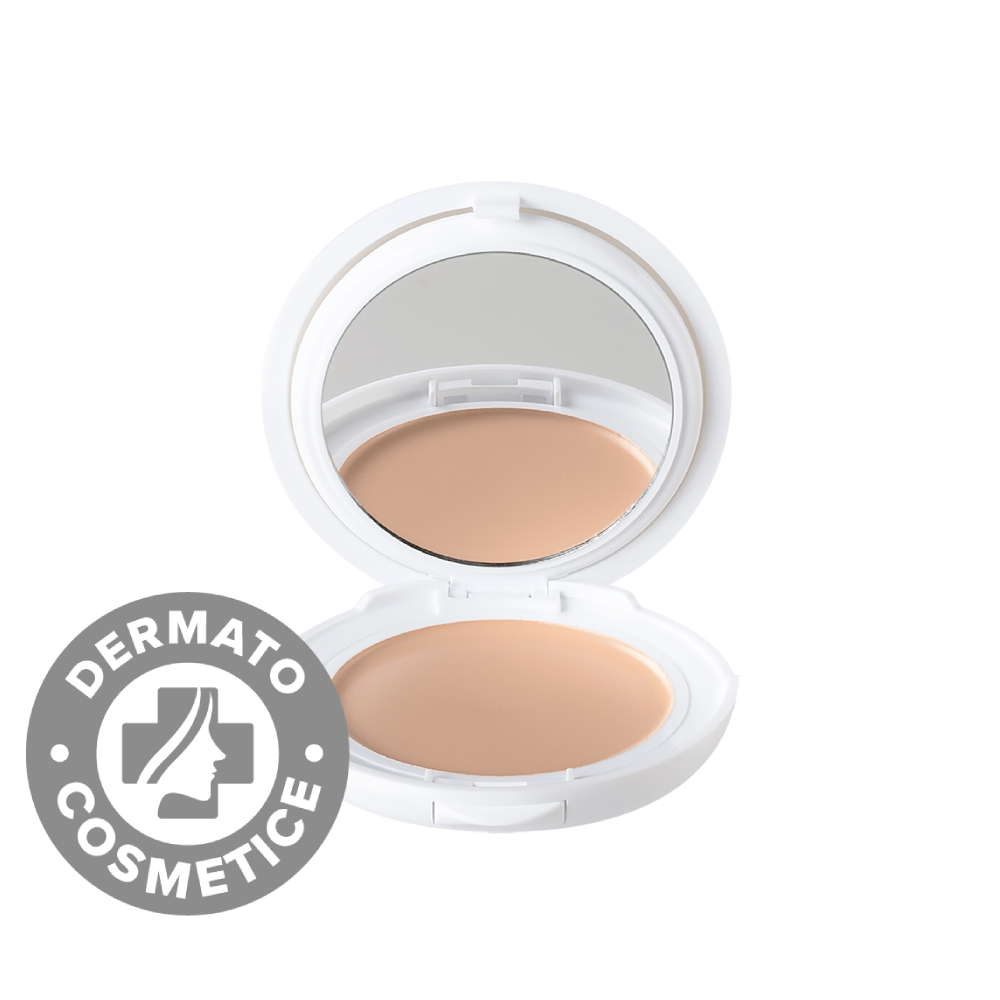 Fond de ten compact pentru ten normal-mixt SPF 30 Couvrance Sable 03, 10g, Avene Fond de ten compact pentru ten normal-mixt SPF 30 Couvrance Sable 03, 10g, Avene