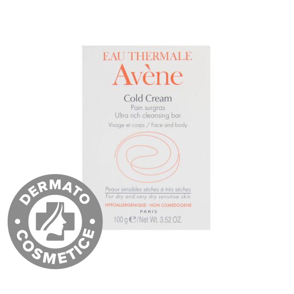 Sapun emolient pentru ten uscat si foarte uscat Cold Cream, 100g, Avene Sapun emolient pentru ten uscat si foarte uscat Cold Cream, 100g, Avene