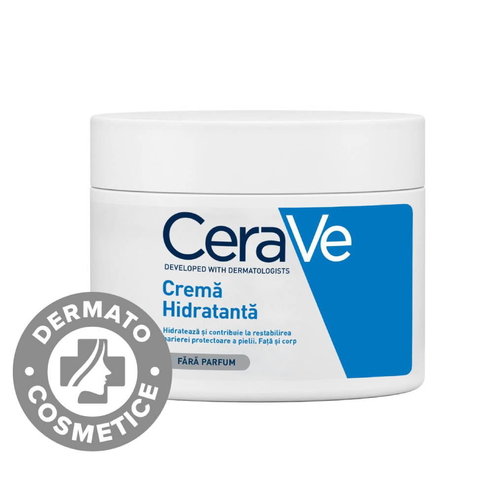 Crema hidratanta pentru fata si corp piele uscata si foarte uscata, 340g, CeraVe Crema hidratanta pentru fata si corp piele uscata si foarte uscata, 340g, CeraVe