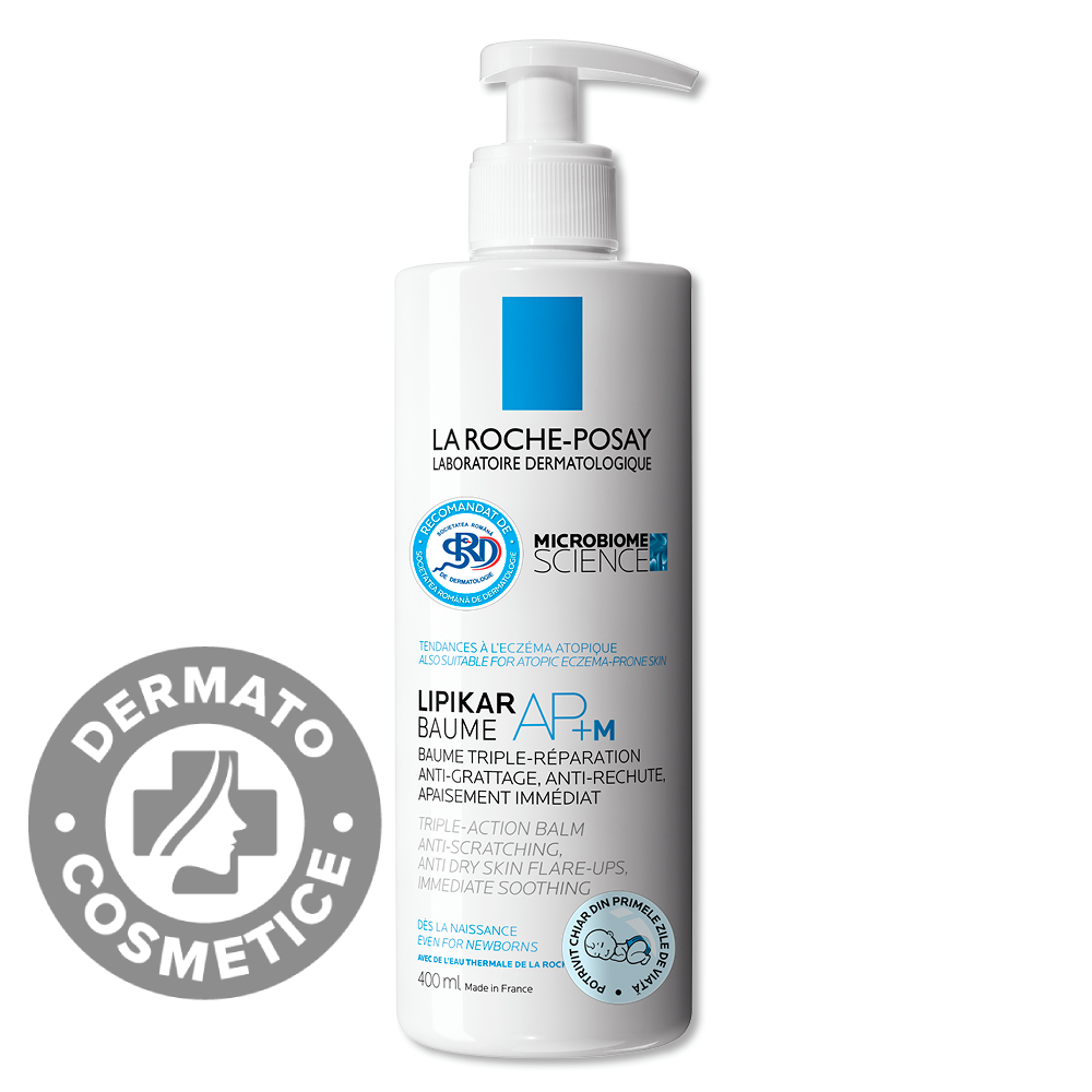 Balsam reparator si calmant piele foarte uscata cu tendinta atopica Lipikar Baume AP+M, 400ml, La Roche-Posay Balsam reparator si calmant piele foarte uscata cu tendinta atopica Lipikar Baume AP+M, 400ml, La Roche-Posay