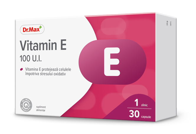 Dr. Max Vitamina E 100UI, 30 capsule