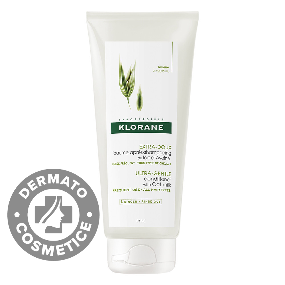 Balsam par cu lapte de ovaz pentru utilizare frecventa, 200 ml, Klorane Balsam par cu lapte de ovaz pentru utilizare frecventa, 200 ml, Klorane