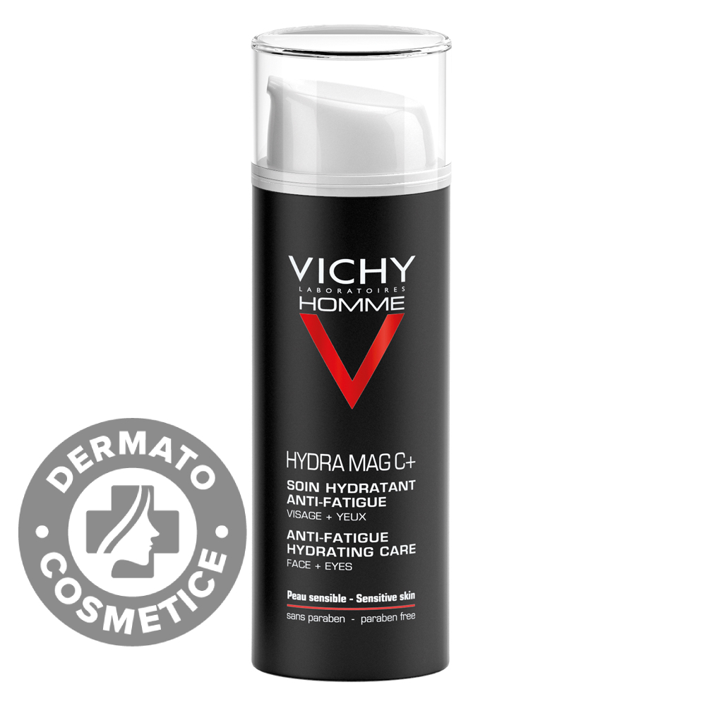 Crema hidratanta 24h pentru barbati Homme Hydra Mag C, 50ml, Vichy Crema hidratanta 24h pentru barbati Homme Hydra Mag C, 50ml, Vichy