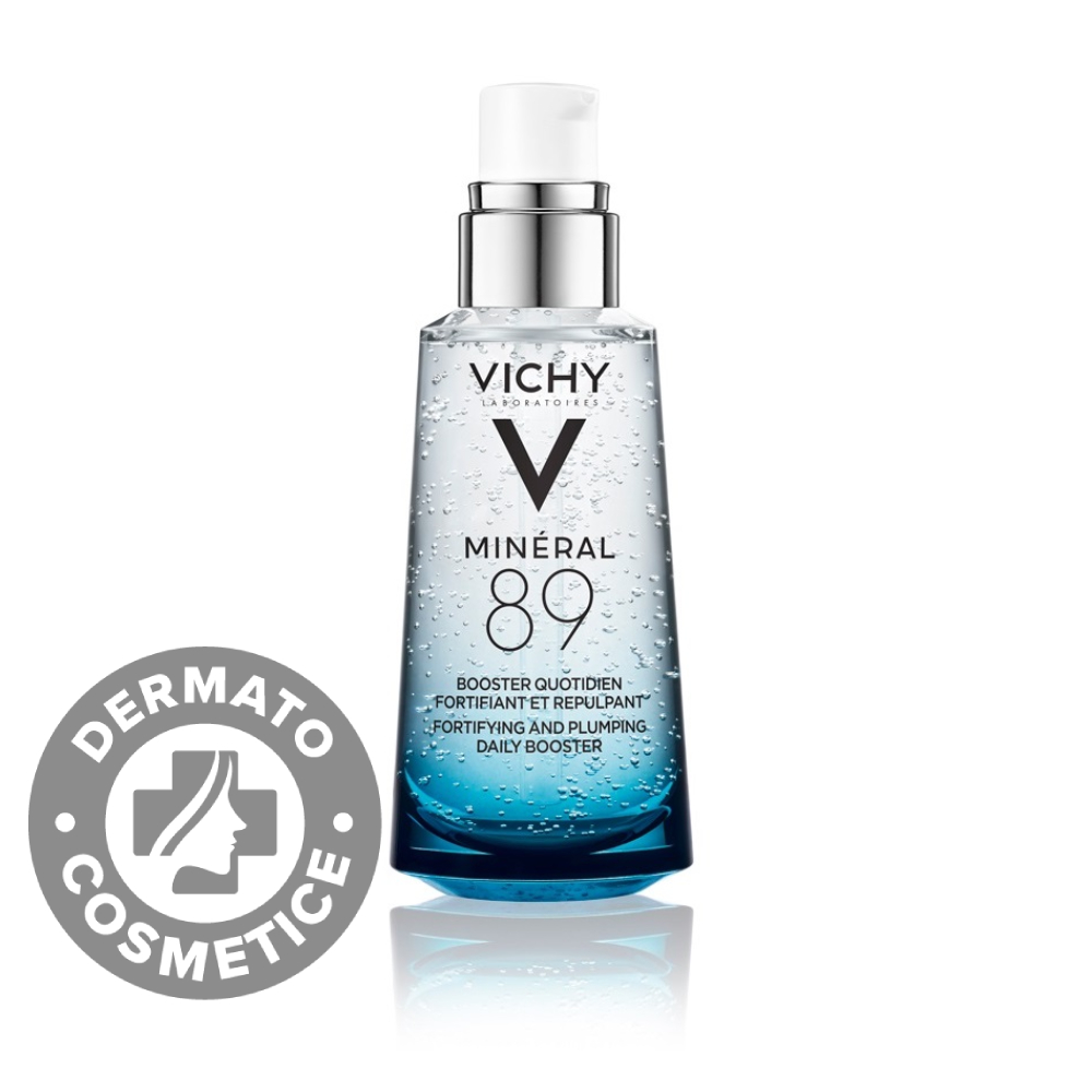 Gel-booster zilnic cu acid hialuronic cu efect de hidratare si fortifiere Mineral 89, 50ml, Vichy Gel-booster zilnic cu acid hialuronic cu efect de hidratare si fortifiere Mineral 89, 50ml, Vichy