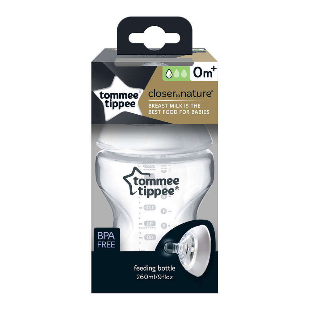 Biberon PP tetina din silicon Closer to Nature 0 luni+, 260ml, Tommee Tippee Biberon PP tetina din silicon Closer to Nature 0 luni+, 260ml, Tommee Tippee