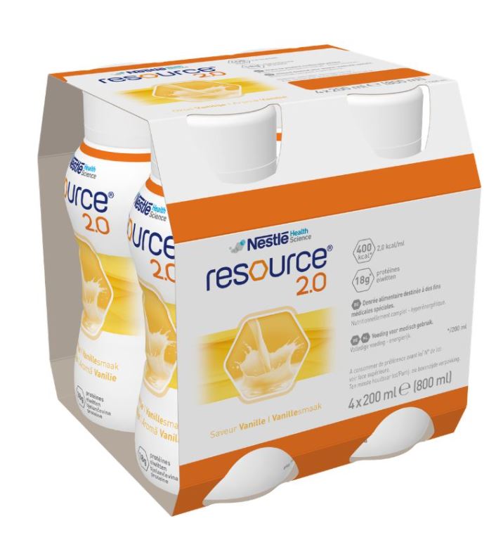 Formula de lapte pregatit Resource 2.0 Vanilla +3 ani, 4 x 200ml, Nestle Formula de lapte pregatit Resource 2.0 Vanilla +3 ani, 4 x 200ml, Nestle