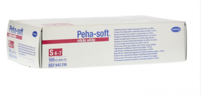 Manusi nepudrate din nitril Peha-Soft, marimea S, 100 bucati, Hartmann Manusi nepudrate din nitril Peha-Soft, marimea S, 100 bucati, Hartmann