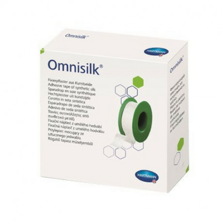 Plasture hipoalergen pe suport de matase Omnisilk 1.25cmx9.2m, 1 bucata, Hartmann Plasture hipoalergen pe suport de matase Omnisilk 1.25cmx9.2m, 1 bucata, Hartmann