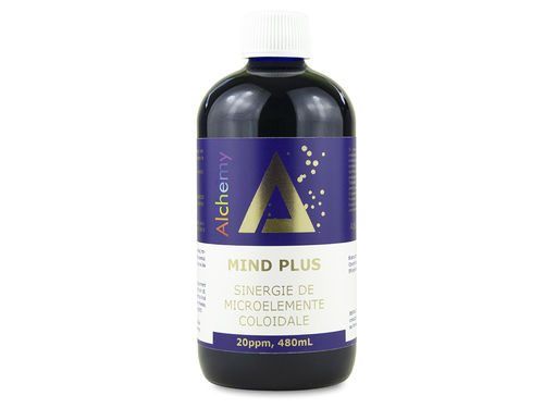 Mind Plus Sinergie de microelemente coloidale 20ppm, 480ml, Alchemy Mind Plus Sinergie de microelemente coloidale 20ppm, 480ml, Alchemy