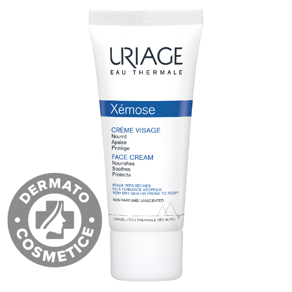 Crema pentru fata hidratanta pentru piele uscata sau atopica Xemose, 40ml, Uriage Crema pentru fata hidratanta pentru piele uscata sau atopica Xemose, 40ml, Uriage