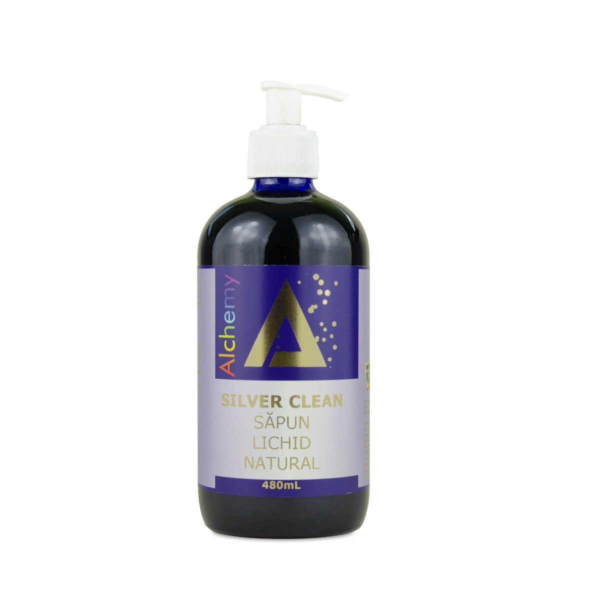 Silver Clean sapun lichid natural cu aur si argint, 480ml, Alchemy Silver Clean sapun lichid natural cu aur si argint, 480ml, Alchemy