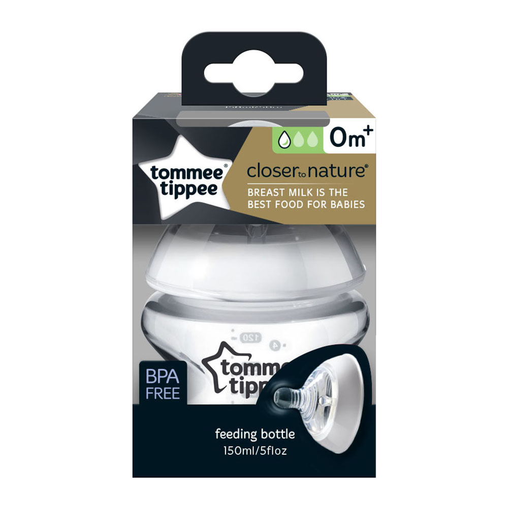 Biberon PP tetina din silicon Closer to Nature 0 luni+, 150ml, Tommee Tippee Biberon PP tetina din silicon Closer to Nature 0 luni+, 150ml, Tommee Tippee