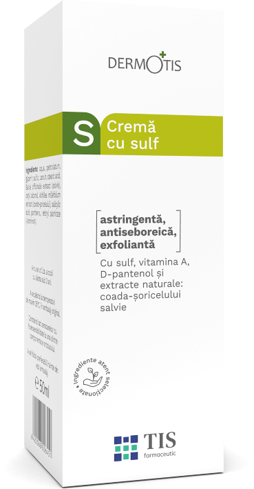 Crema cu sulf DermoTIS, 50ml, Tis Farmaceutic