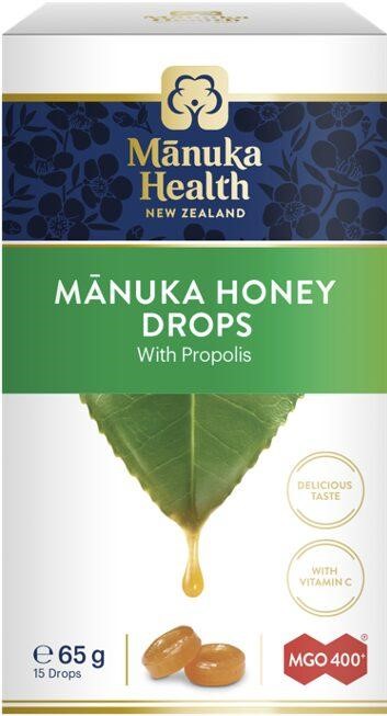 Dropsuri cu miere de Manuka MGO 400+ si propolis, 65g, Manuka Health Dropsuri cu miere de Manuka MGO 400+ si propolis, 65g, Manuka Health