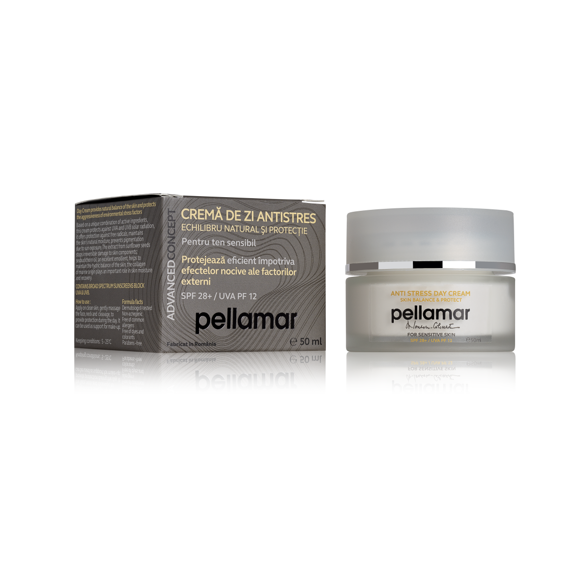 Crema de zi anti-stres cu SPF28 Advanced Concept, 50ml, Pell Amar Crema de zi anti-stres cu SPF28 Advanced Concept, 50ml, Pell Amar