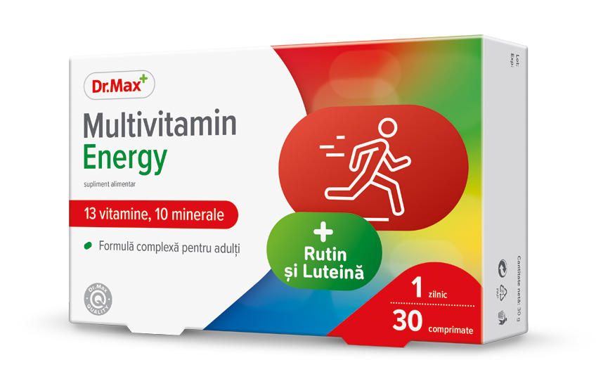 Dr. Max Multivitamin Energy, 30 comprimate