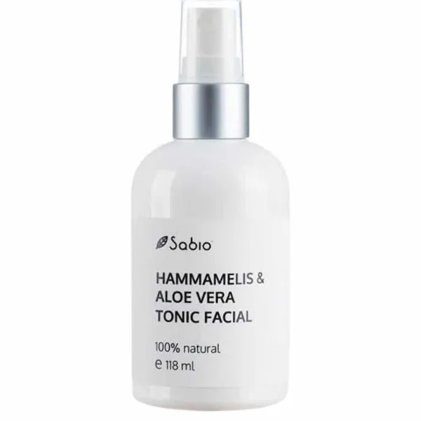 Tonic facial calmant pentru ten sensibil cu tei musetel si aloe vera, 118ml, Sabio Tonic facial calmant pentru ten sensibil cu tei musetel si aloe vera, 118ml, Sabio