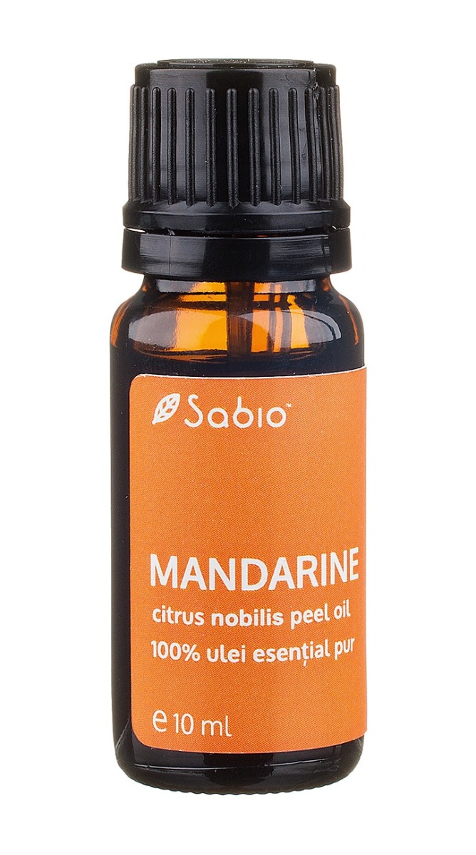 Ulei esential de mandarina (citrus nobilis peel oil), 10ml, Sabio Ulei esential de mandarina (citrus nobilis peel oil), 10ml, Sabio