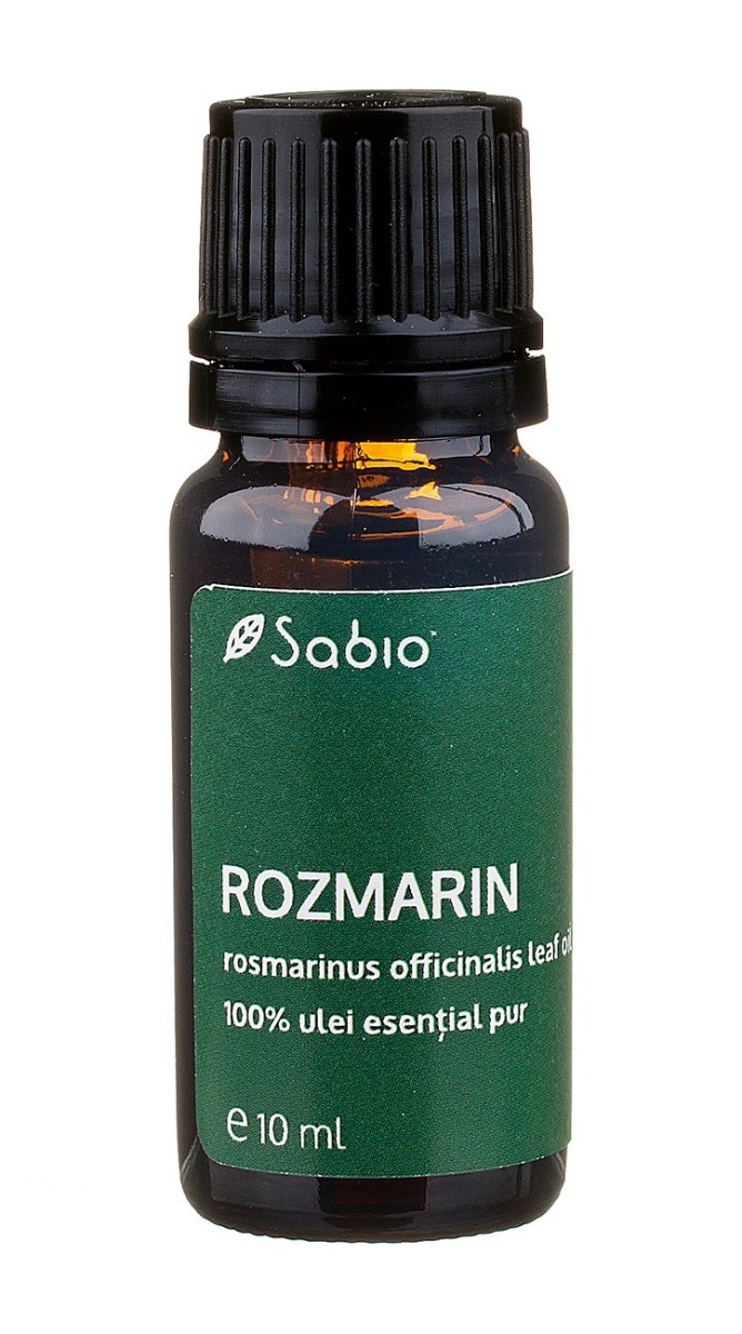 Ulei esential pur de rozmarin (rosmarinus officinalis leaf), 10ml, Sabio Ulei esential pur de rozmarin (rosmarinus officinalis leaf), 10ml, Sabio