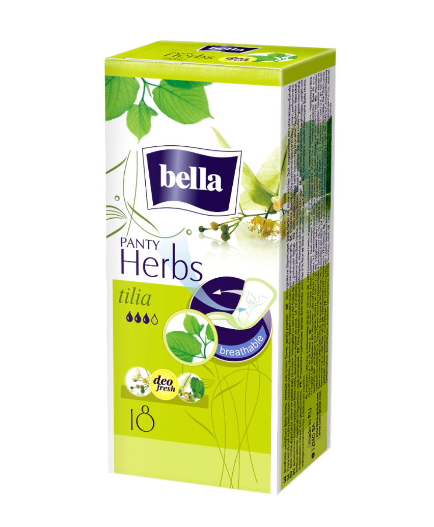 Absorbante zilnice Herbs Panty Floare de tei Mixform, 18 bucati, Bella Absorbante zilnice Herbs Panty Floare de tei Mixform, 18 bucati, Bella