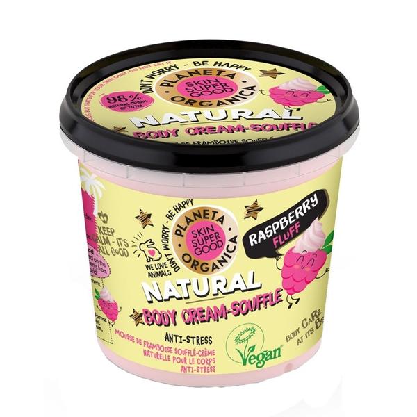 Crema de corp cu zmeura Raspberry Fluff, 360ml, Planeta Organica Crema de corp cu zmeura Raspberry Fluff, 360ml, Planeta Organica