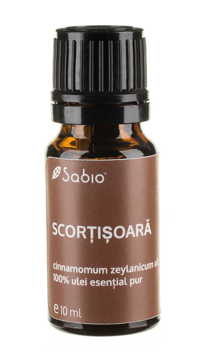 Ulei esential de scortisoara (cinnamomum zeylanicum oil), 10ml, Sabio Ulei esential de scortisoara (cinnamomum zeylanicum oil), 10ml, Sabio