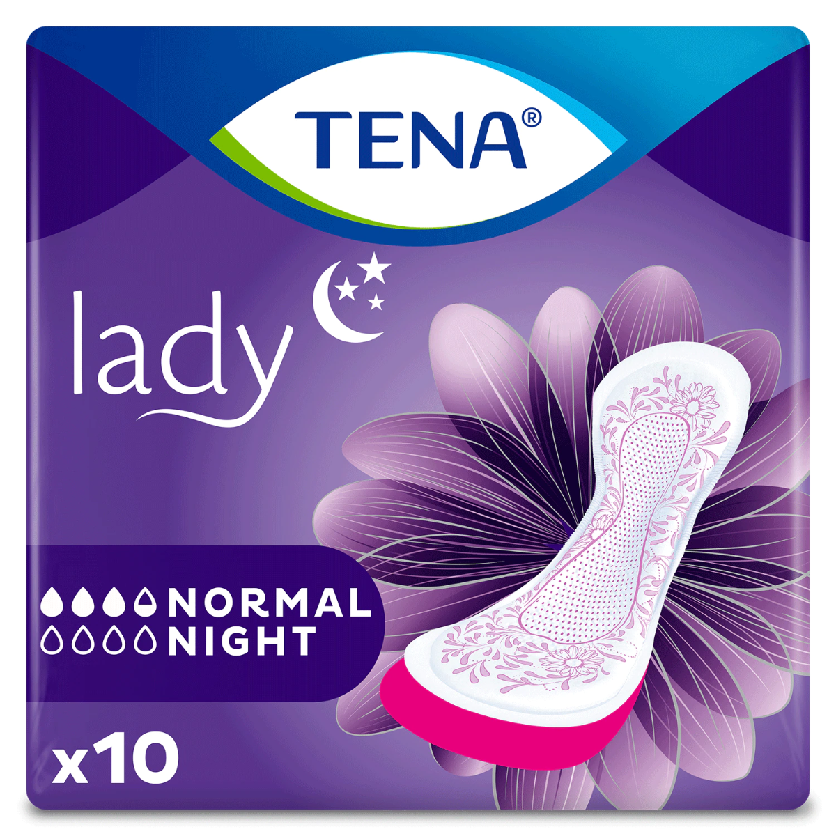 Absorbante pentru incontinenta urinara Lady Normal Night, 10 bucati, Tena Absorbante pentru incontinenta urinara Lady Normal Night, 10 bucati, Tena