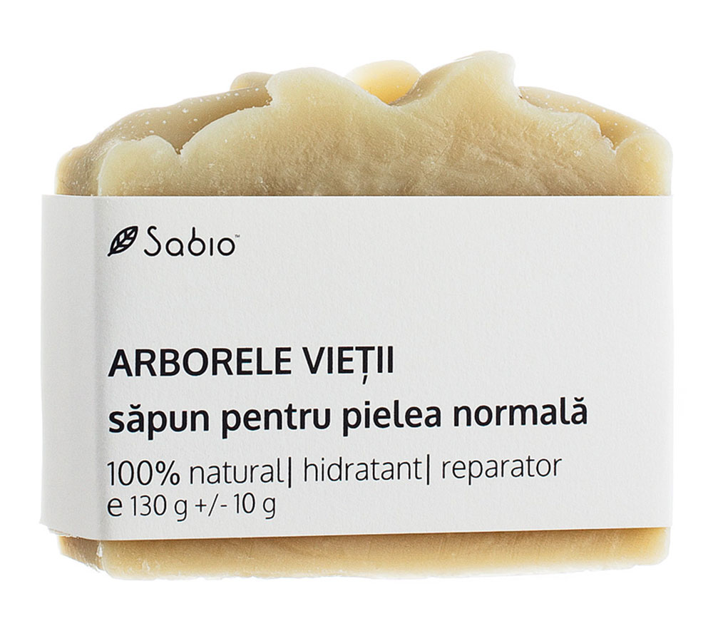 Sapun natural pentru pielea normala din arborele vietii, 130g, Sabio