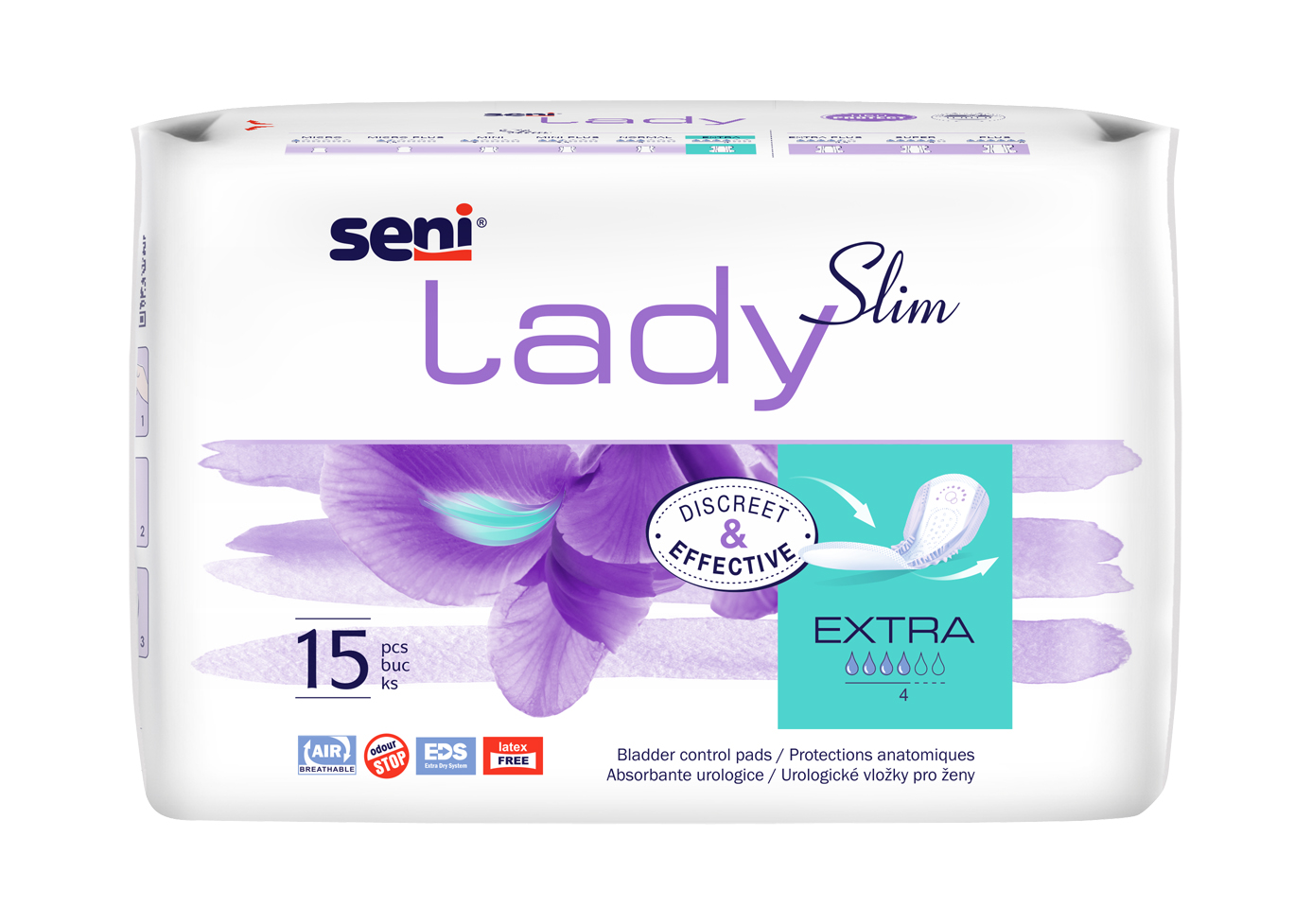 Absorbante pentru incontinenta urinara Lady Extra, 15 bucati, Seni Absorbante pentru incontinenta urinara Lady Extra, 15 bucati, Seni