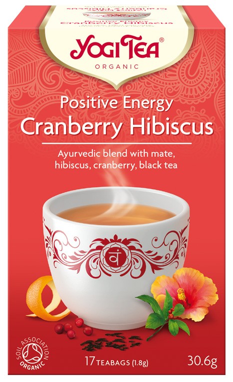 Ceai Energie Pozitiva cu merisor si hibiscus, 17 plicuri, Yogi Tea Ceai Energie Pozitiva cu merisor si hibiscus, 17 plicuri, Yogi Tea