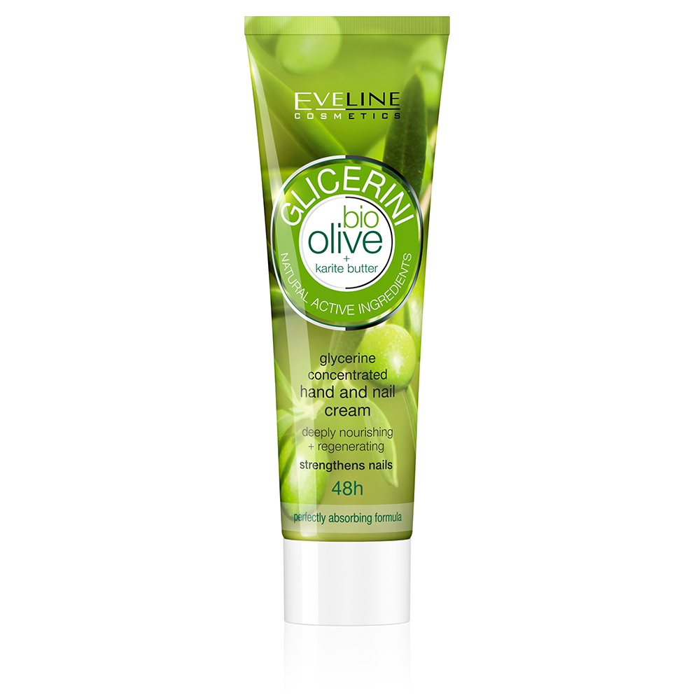Crema de maini cu glicerina si extract de masline, 100ml, Eveline Cosmetics Crema de maini cu glicerina si extract de masline, 100ml, Eveline Cosmetics