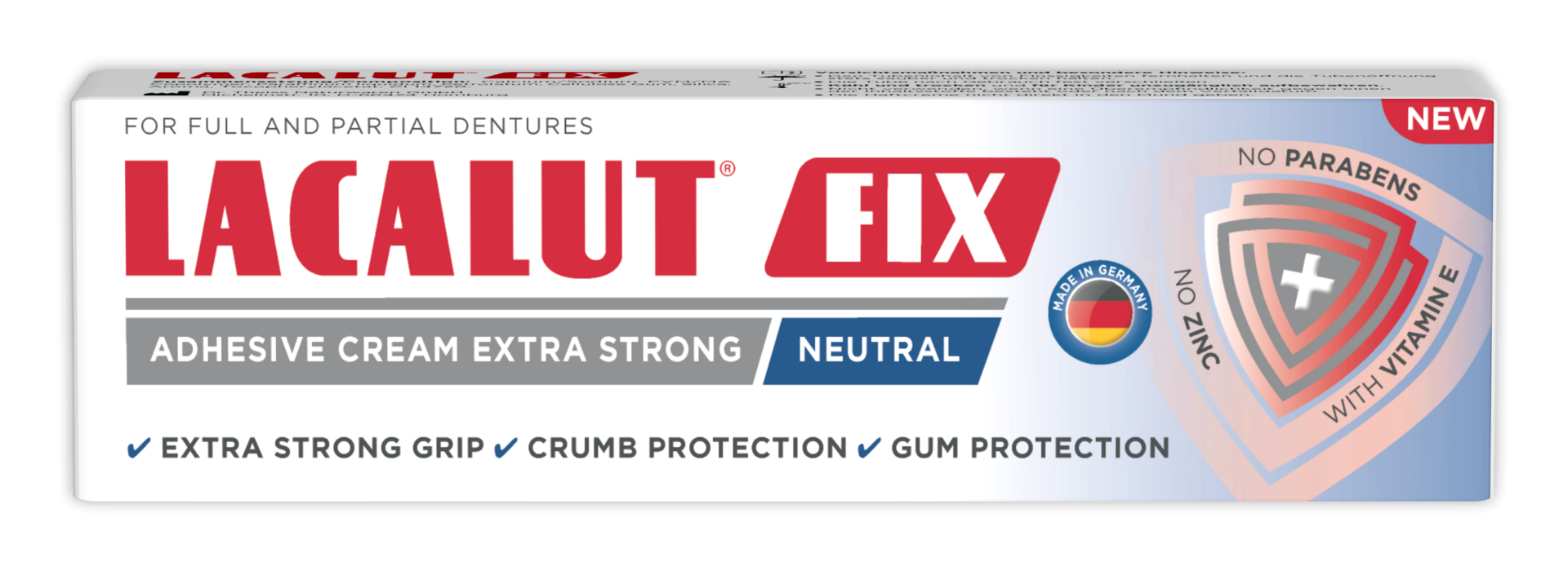 Crema adeziva pentru proteza dentara Neutral Fix, 40g, Lacalut Crema adeziva pentru proteza dentara Neutral Fix, 40g, Lacalut