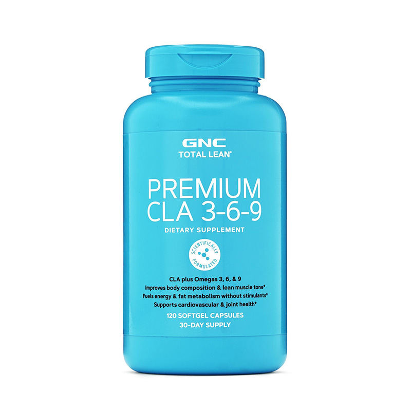 CLA 3-6-9 + Acid Linoleic Conjugat si Omega 3-6-9 Total Lean Premium, 120 capsule, GNC CLA 3-6-9 + Acid Linoleic Conjugat si Omega 3-6-9 Total Lean Premium, 120 capsule, GNC