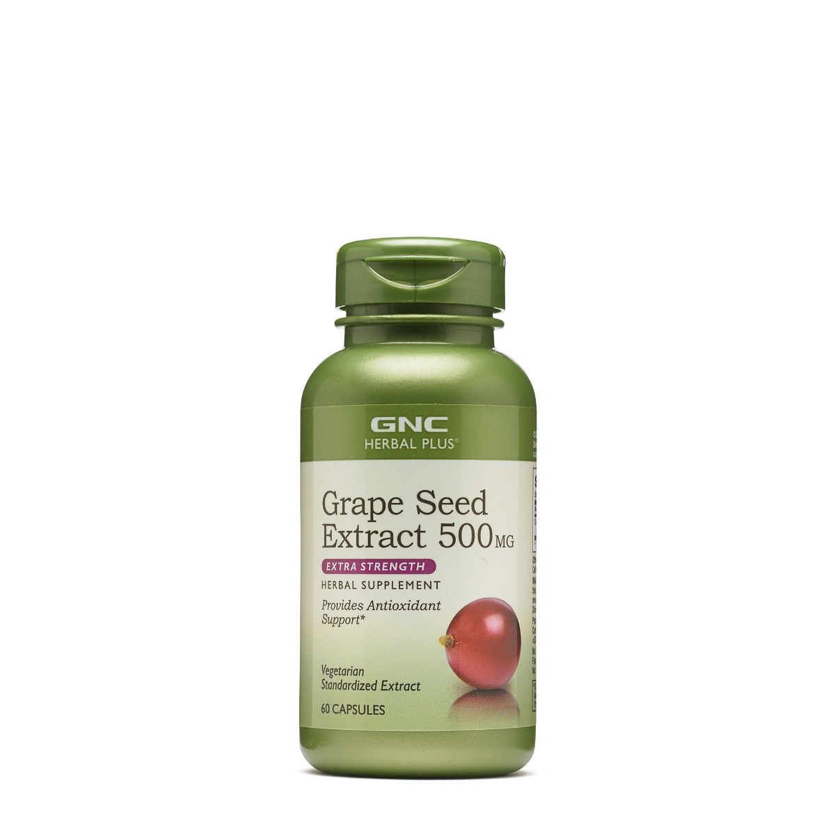 Extract din seminte de struguri 500mg Herbal Plus, 60 capsule, GNC Extract din seminte de struguri 500mg Herbal Plus, 60 capsule, GNC