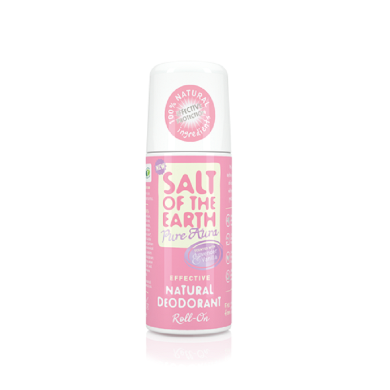 Deodorant roll-on Salt Of The Earth Pure Aura Lavanda si Vanilie, 75ml, Crystal Spring Deodorant roll-on Salt Of The Earth Pure Aura Lavanda si Vanilie, 75ml, Crystal Spring