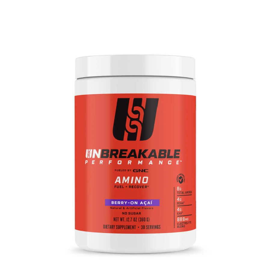 Amino cu aroma de acai si fructe de padure Unbreakable Performance, 360g, GNC Amino cu aroma de acai si fructe de padure Unbreakable Performance, 360g, GNC