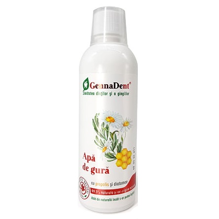Apa de gura cu propolis si diatomee GennaDent, 500ml, VivaNatura Apa de gura cu propolis si diatomee GennaDent, 500ml, VivaNatura