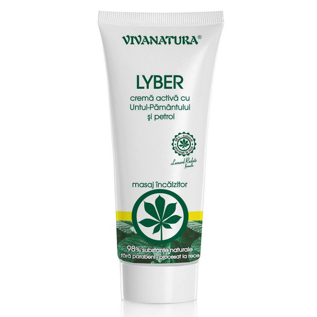 Crema activa cu untul-pamantului si petrol Lyber, 75ml, VivaNatura Crema activa cu untul-pamantului si petrol Lyber, 75ml, VivaNatura