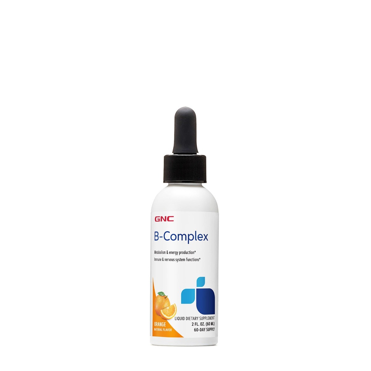 Complex de Vitamine B lichid cu aroma naturala de portocale, 60ml, GNC Complex de Vitamine B lichid cu aroma naturala de portocale, 60ml, GNC