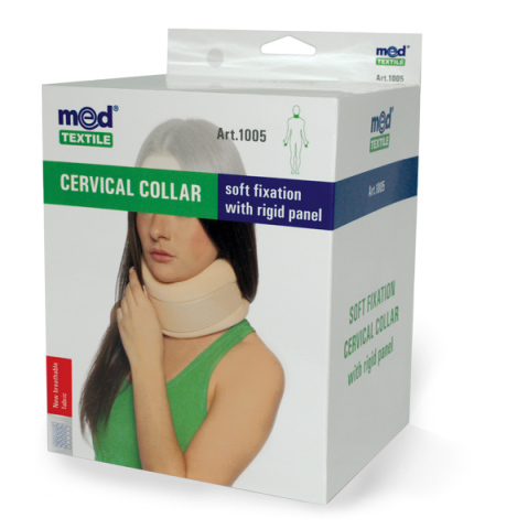 Guler cervical cu fixare usoara si tija de sustinere Nr. 2, 1 bucata, MedTextile Guler cervical cu fixare usoara si tija de sustinere Nr. 2, 1 bucata, MedTextile