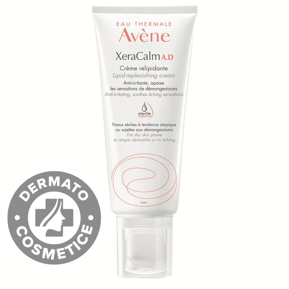 Crema relipidanta pentru pielea uscata predispusa la dermatita atopica sau prurit XeraCalm A.D., 200ml, Avene Crema relipidanta pentru pielea uscata predispusa la dermatita atopica sau prurit XeraCalm A.D., 200ml, Avene