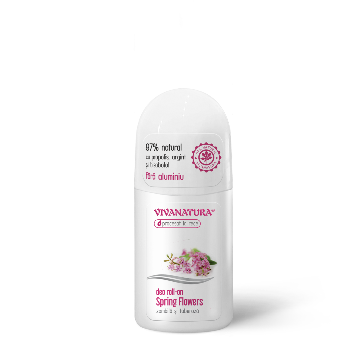 Deodorant Spring Flowers zambila si tuberoza, 50ml, VivaNatura Deodorant Spring Flowers zambila si tuberoza, 50ml, VivaNatura