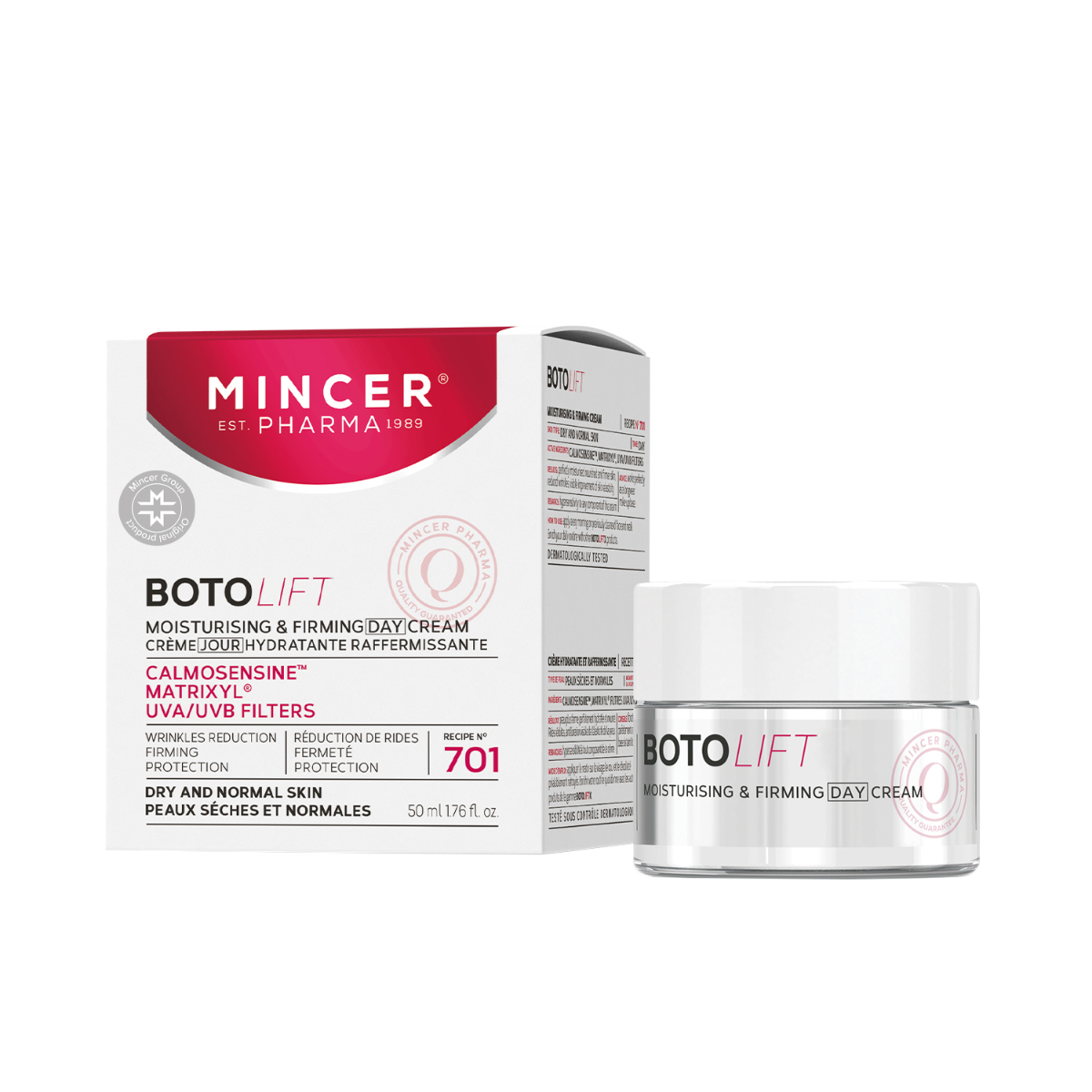 Crema de zi hidratanta pentru fermitate BotoLift, 50ml, Mincer Pharma Crema de zi hidratanta pentru fermitate BotoLift, 50ml, Mincer Pharma