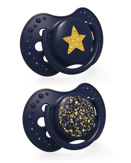 Suzeta din silicon Dynamic Stardust blue pentru 0-3 luni, 2 bucati, Lovi Suzeta din silicon Dynamic Stardust blue pentru 0-3 luni, 2 bucati, Lovi