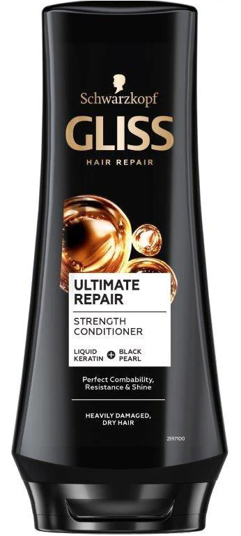 Balsam Ultimate Repair pentru par uscat si extrem de degradat, 200ml, Gliss Balsam Ultimate Repair pentru par uscat si extrem de degradat, 200ml, Gliss