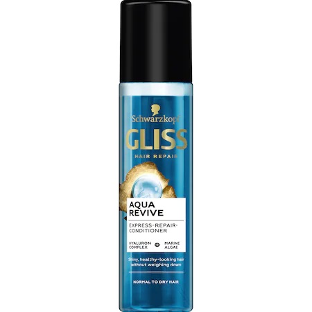 Balsam express de reparare Aqua Revive pentru par normal sau uscat, 200ml, Gliss Balsam express de reparare Aqua Revive pentru par normal sau uscat, 200ml, Gliss