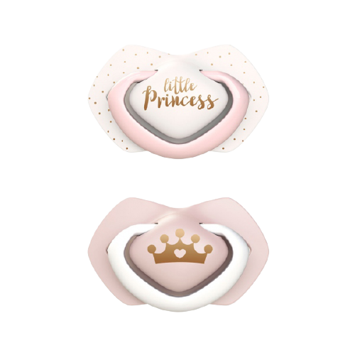 Suzeta roz din silicon Royal Baby 6-18 luni, 2 bucati, Canpol babies Suzeta roz din silicon Royal Baby 6-18 luni, 2 bucati, Canpol babies
