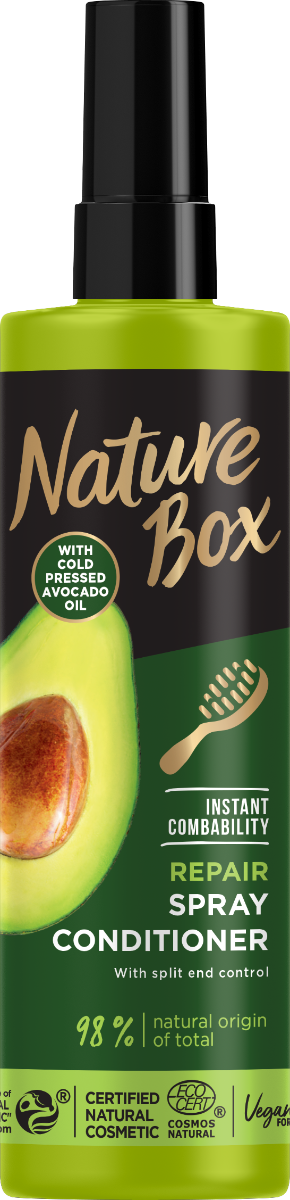 Balsam spray cu ulei de avocado 100% presat la rece, 200ml, Nature Box Balsam spray cu ulei de avocado 100% presat la rece, 200ml, Nature Box
